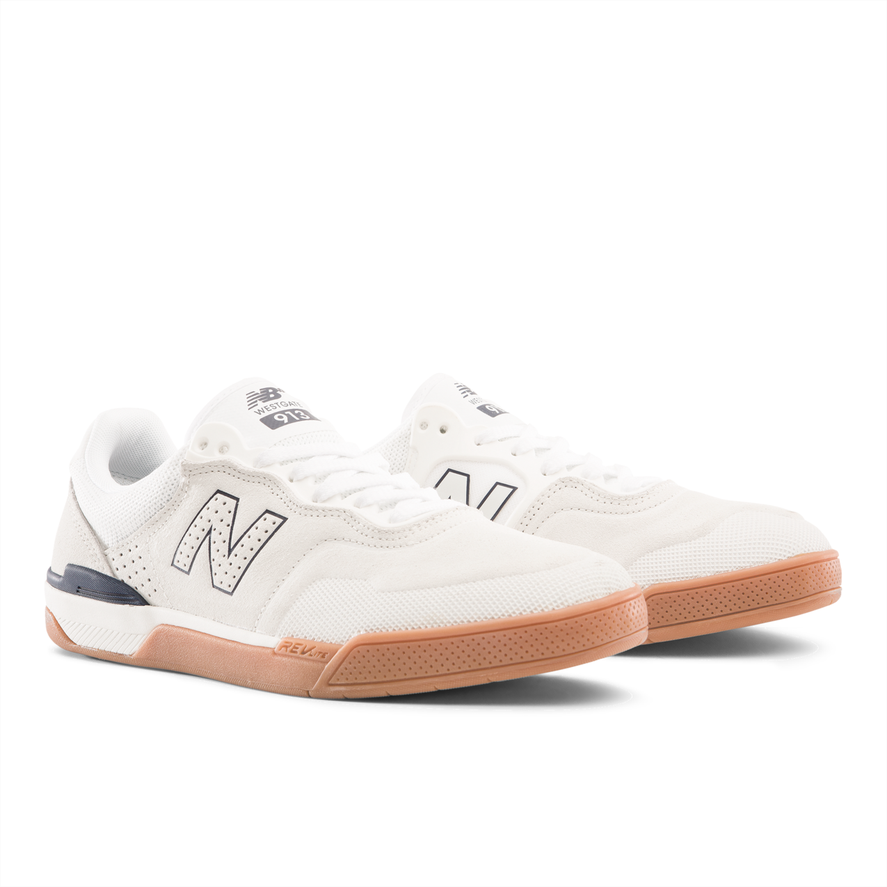 New Balance Numeric Men's Brandon Westgate 913 White Navy Shoes