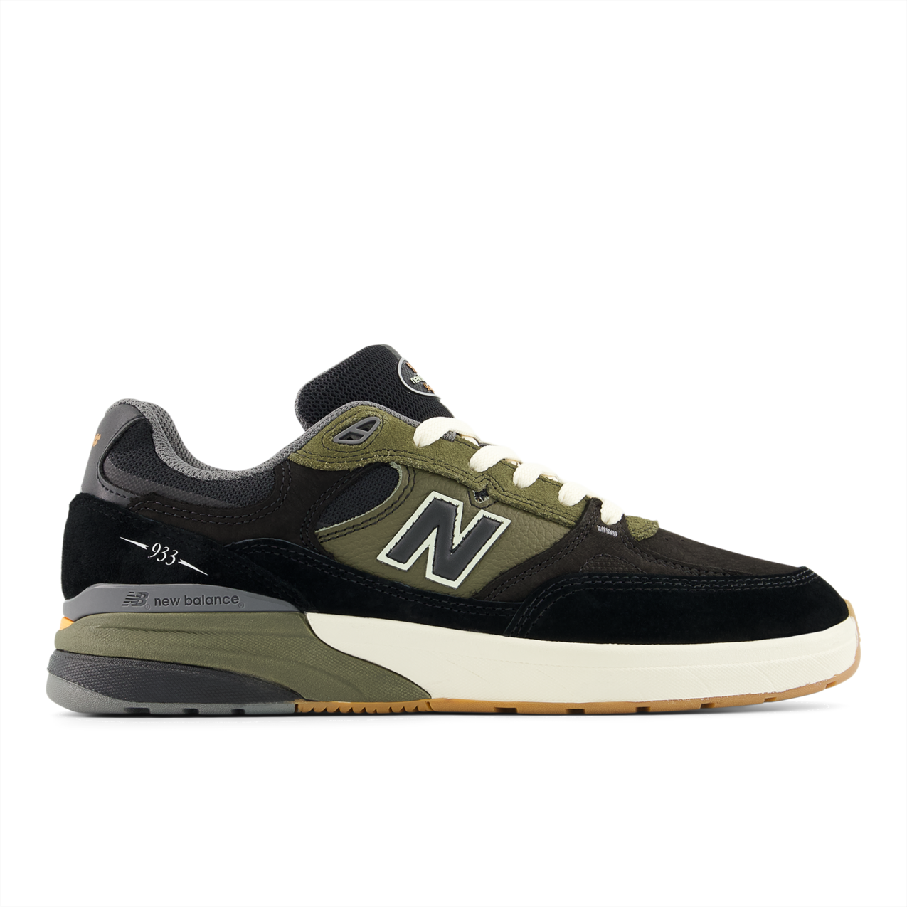 New Balance Numeric Men's Andrew Reynolds 933 Black Dark Olivine Shoes