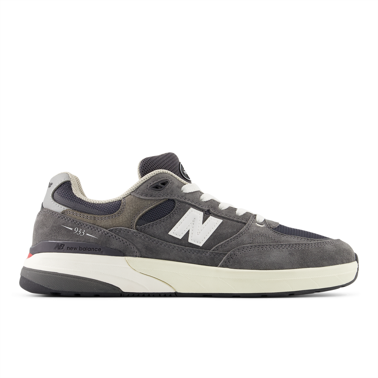 New Balance Numeric Men's Andrew Reynolds 933 Dark Grey White Shoes