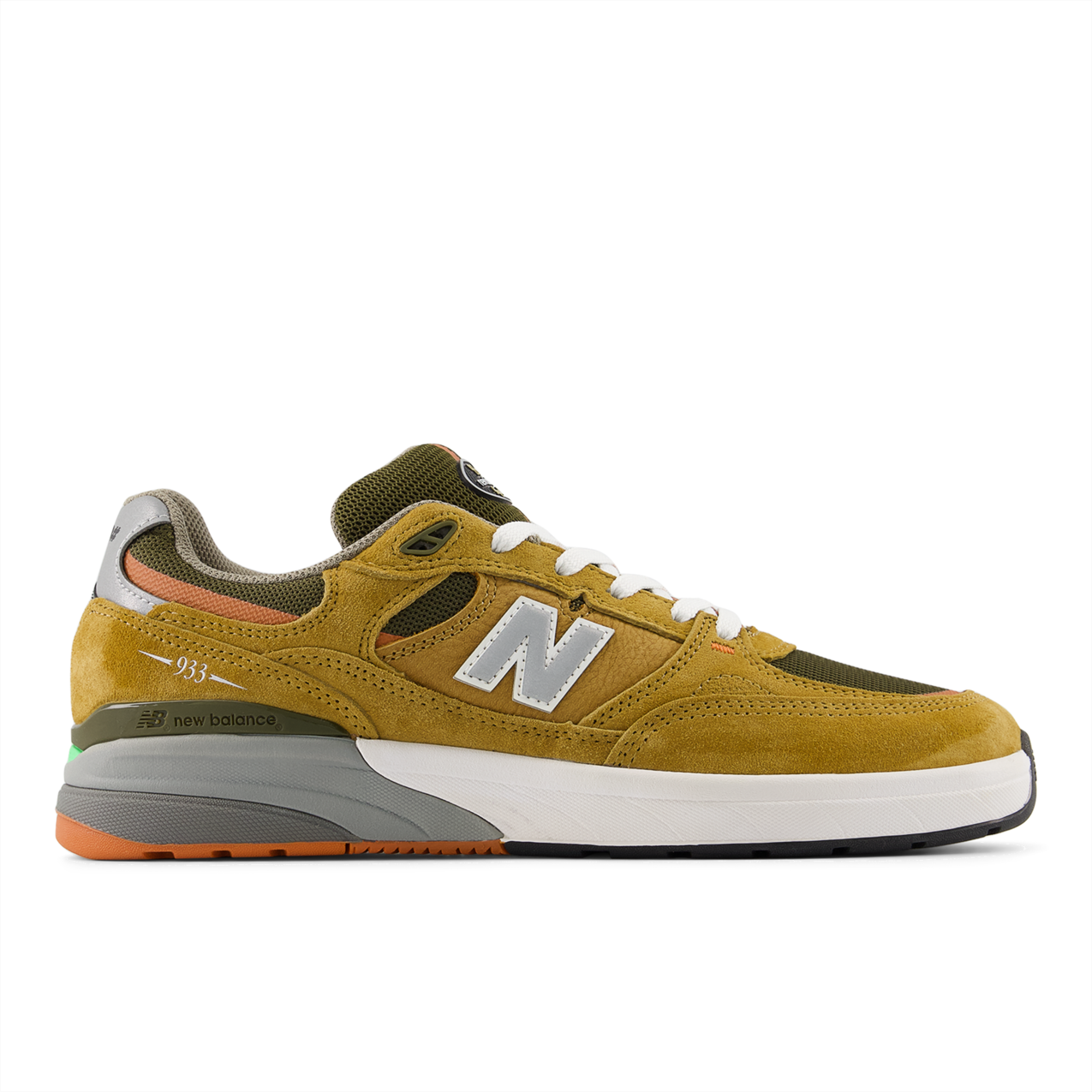 New Balance Numeric Men's Andrew Reynolds 933 Camel Dark Brown Shoes