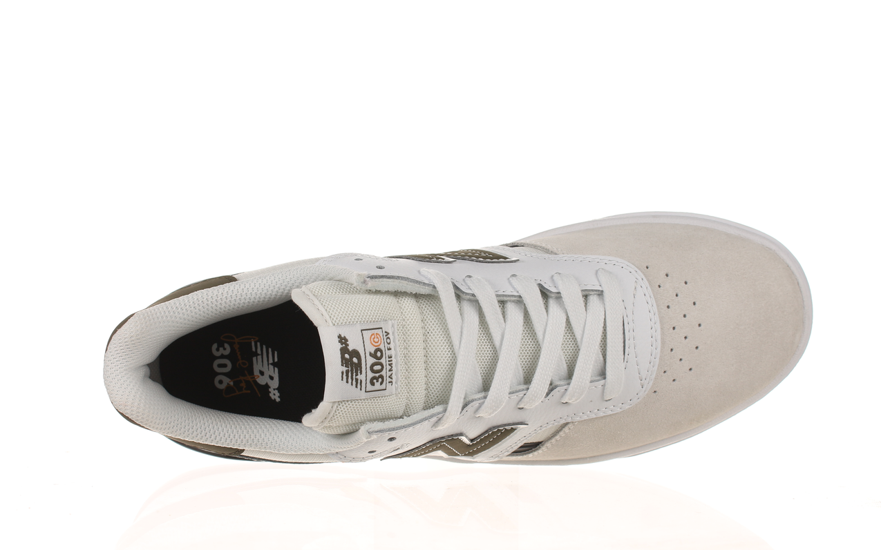 New Balance Numeric Jamie Foy 306 Cup Un306Csn - Nb 103 White Dark Moss Shoes