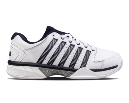 K-Swiss Men's Hypercourt Express Leather White Navy Silver Shoes