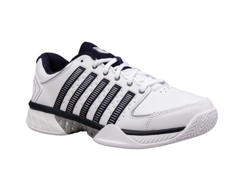 K-Swiss Men's Hypercourt Express Leather White Navy Silver Shoes