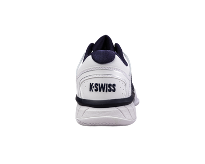 K-Swiss Men's Hypercourt Express Leather White Navy Silver Shoes