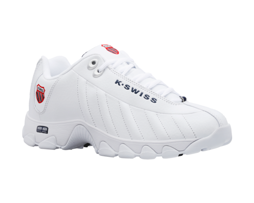 K-Swiss Men's St329 Cmf White Navy Red-Xw Shoes