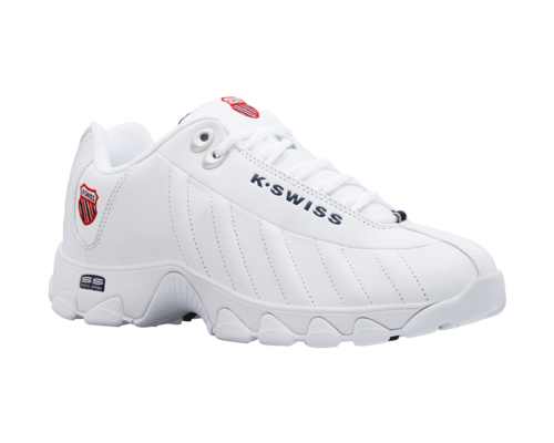 K-Swiss Men's St329 Cmf White Navy Red Shoes