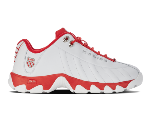 K-Swiss Men's St329 Cmf White Red White-Xw Shoes