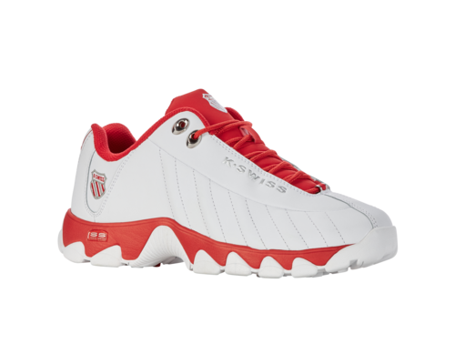 K-Swiss Men's St329 Cmf White Red White-Xw Shoes