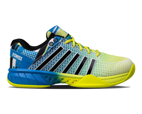 K-Swiss Men's Express Light Pickleball Brilliant Blue Optic Yellow Shoes