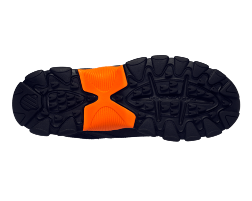 K-Swiss Men's Cali Trail Black Vibrant Orange Shoes
