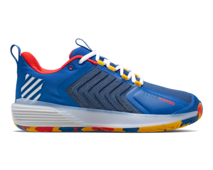 K-Swiss Men's Ultrashot 3 Classic Blue Berry Red Lemon Chrome Shoes