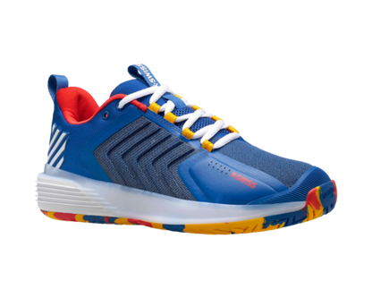 K-Swiss Men's Ultrashot 3 Classic Blue Berry Red Lemon Chrome Shoes