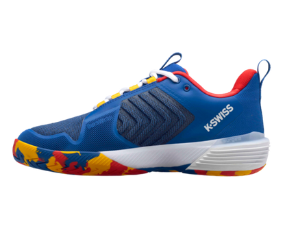 K-Swiss Men's Ultrashot 3 Classic Blue Berry Red Lemon Chrome Shoes