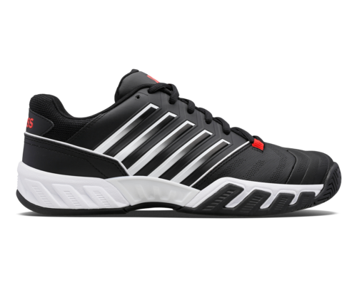 K-Swiss Men's Bigshot Light 4 Black White Poppy Red Shoes