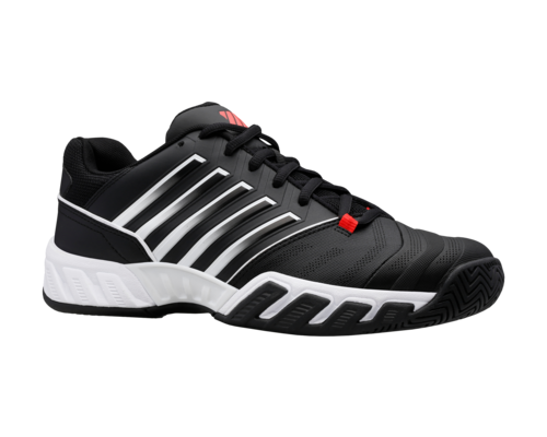 K-Swiss Men's Bigshot Light 4 Black White Poppy Red Shoes