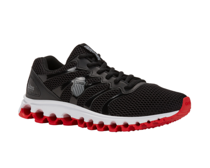 K-Swiss Men's Tubes 200 Black White Fiery Red Shoes