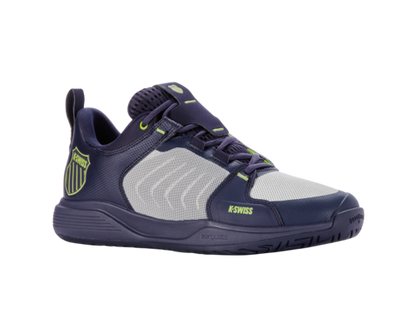 K-Swiss Men's Ultrashot Team Peacoat Gray Violet Lime Green Shoes