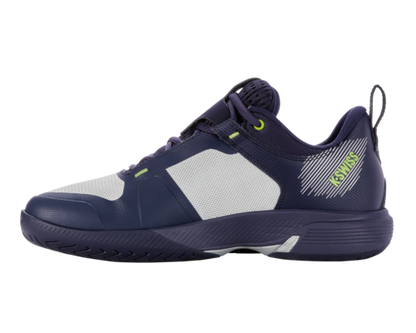 K-Swiss Men's Ultrashot Team Peacoat Gray Violet Lime Green Shoes