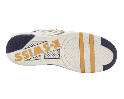 K-Swiss Men's Si-18 Premier Snow White Navy Honey Gold Shoes