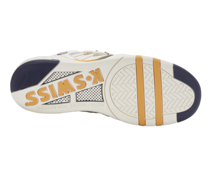 K-Swiss Men's Si-18 Premier Snow White Navy Honey Gold Shoes