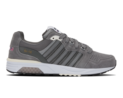 K-Swiss Men's Si-18 Rannell Sde Frost Gray Gunmetal White Shoes