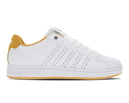 K-Swiss Men's Court Casper Iii White Honey Gold Navy Shoes