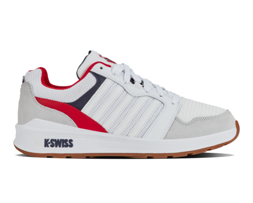 K-Swiss Men's Rival Trainer T White Corporate Gum Shoes
