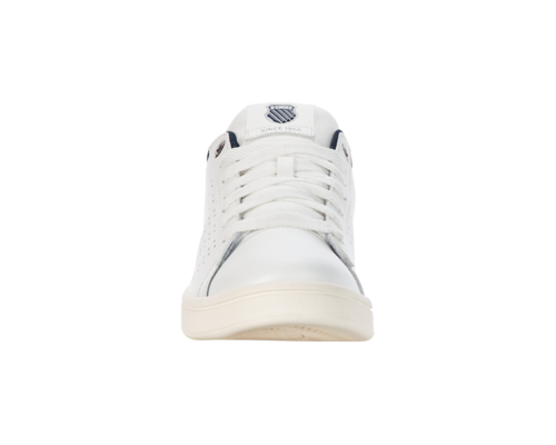 K-Swiss Men's Base Court Brilliant White Stratified Sea Rainy Day Shoes