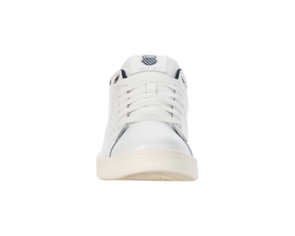 K-Swiss Men's Base Court Brilliant White Stratified Sea Rainy Day Shoes