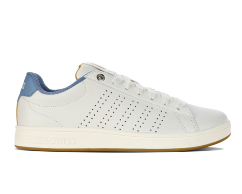 K-Swiss Men's Base Court Star White Ashleigh Blue Golden Spice Shoes