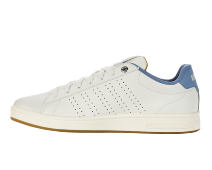 K-Swiss Men's Base Court Star White Ashleigh Blue Golden Spice Shoes