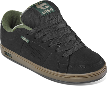 Etnies Mens Kingpin Black Green Gum Shoes