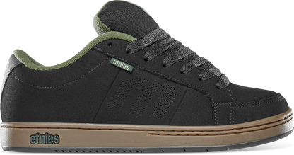 Etnies Mens Kingpin Black Green Gum Shoes