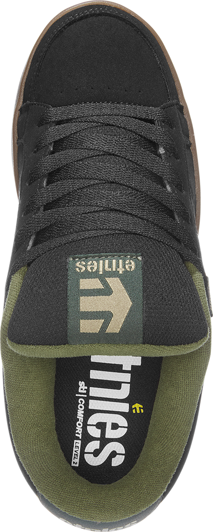 Etnies Mens Kingpin Black Green Gum Shoes