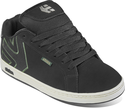 Etnies Mens Fader Black Green Shoes