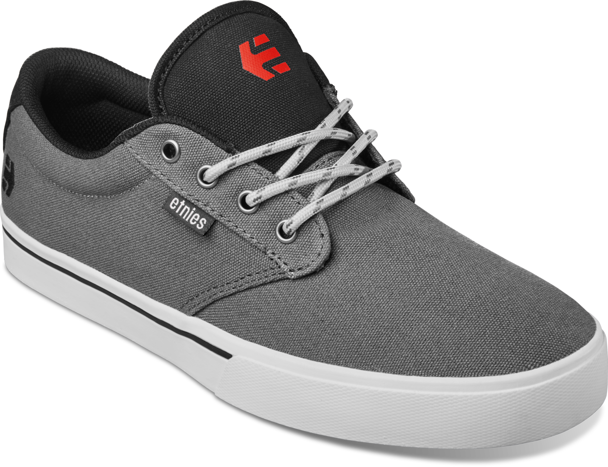 Etnies Mens Jameson 2 Eco Dark Grey Black Red Shoes