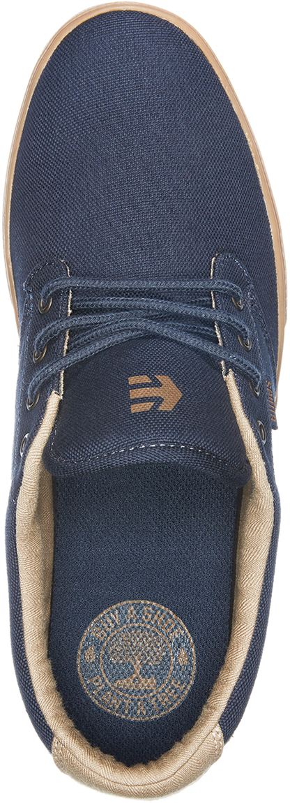 Etnies Mens Jameson 2 Eco Navy Gum Gold Shoes