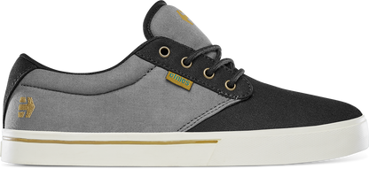 Etnies Mens Jameson 2 Eco Black Dark Grey Gold Shoes