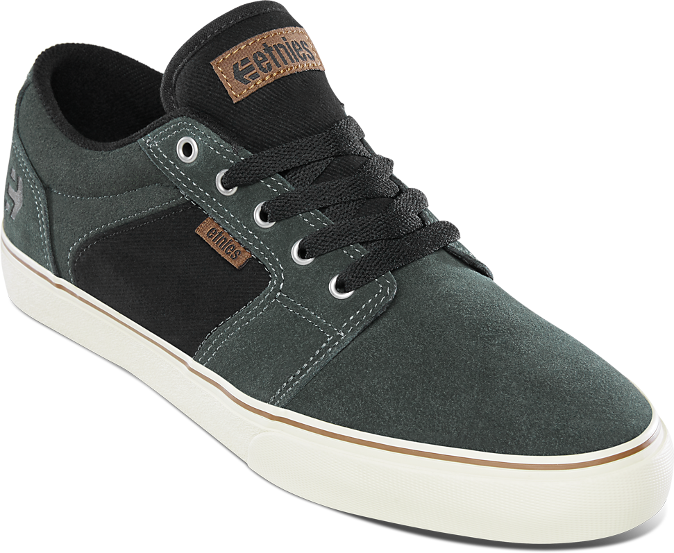 Etnies Mens Barge Ls Green Black Shoes