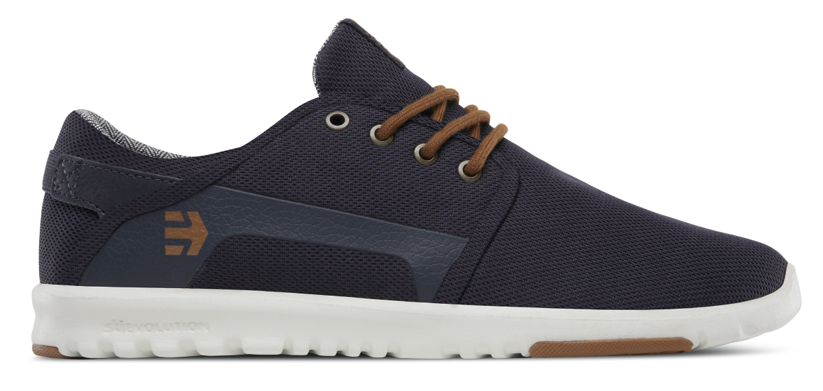 Etnies Mens Scout Navy Gold Shoes