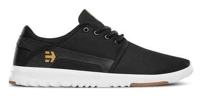 Etnies Mens Scout Black White Gum Shoes