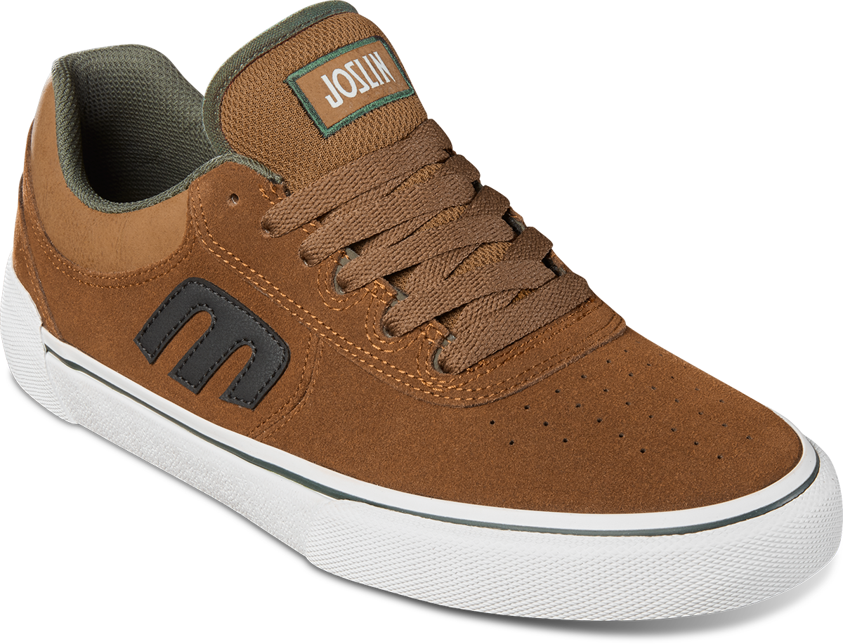 Etnies Mens Joslin Vulc Brown Green Shoes