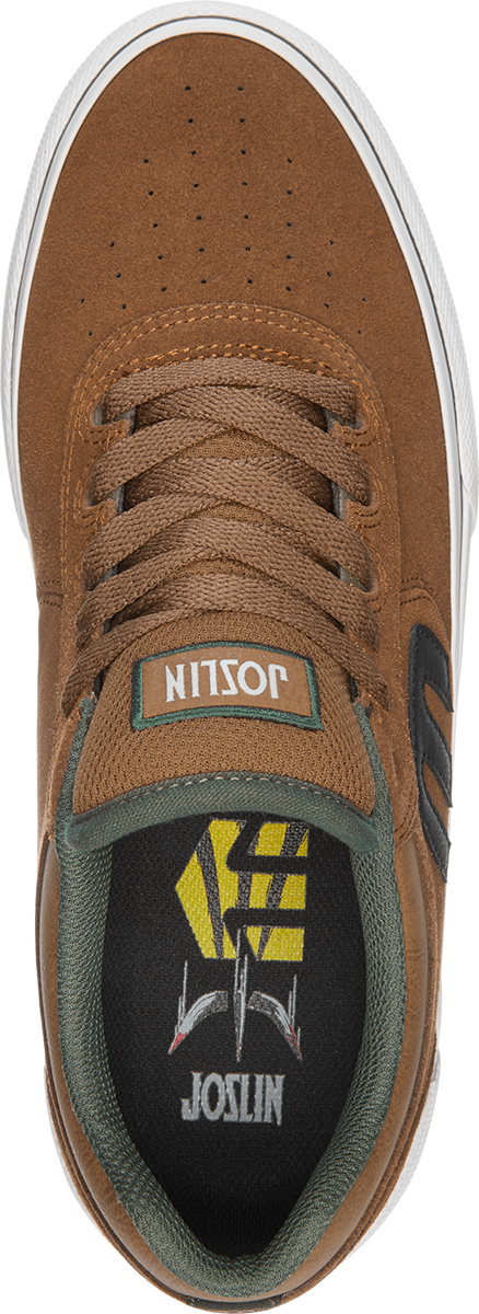 Etnies Mens Joslin Vulc Brown Green Shoes