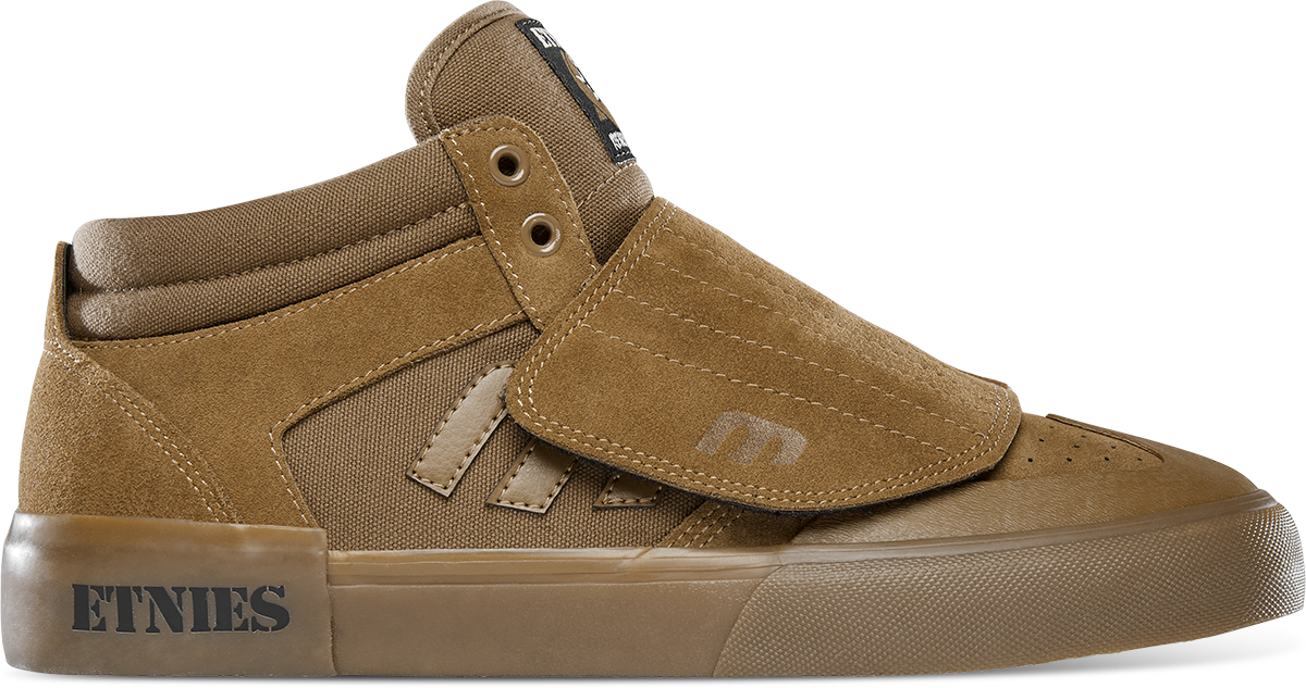 Etnies Mens Windrow Vulc Mid X Andy Anderson Brown Gum Shoes