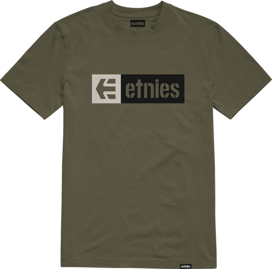Etnies Mens New Box Tee Military T-Shirt