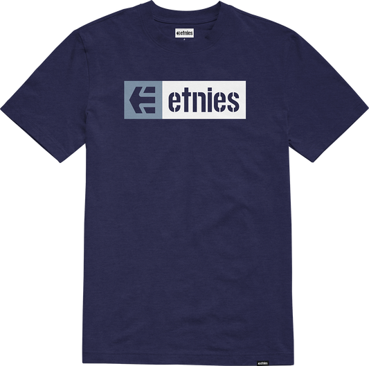 Etnies Mens New Box Tee Navy Heather T-Shirt