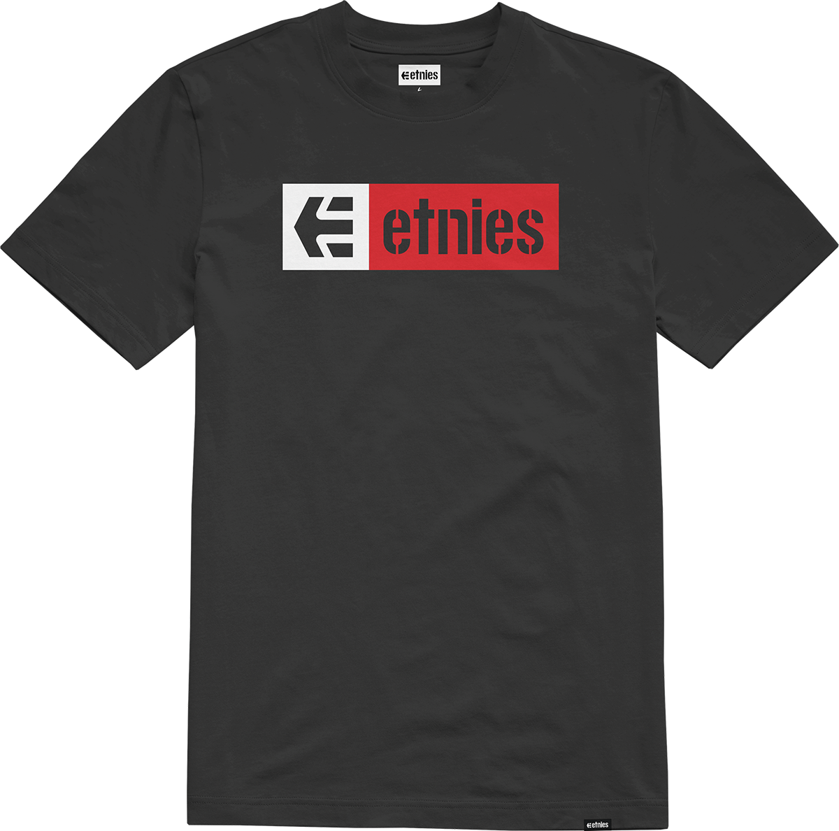 Etnies Mens New Box Tee Black Red White T-Shirt
