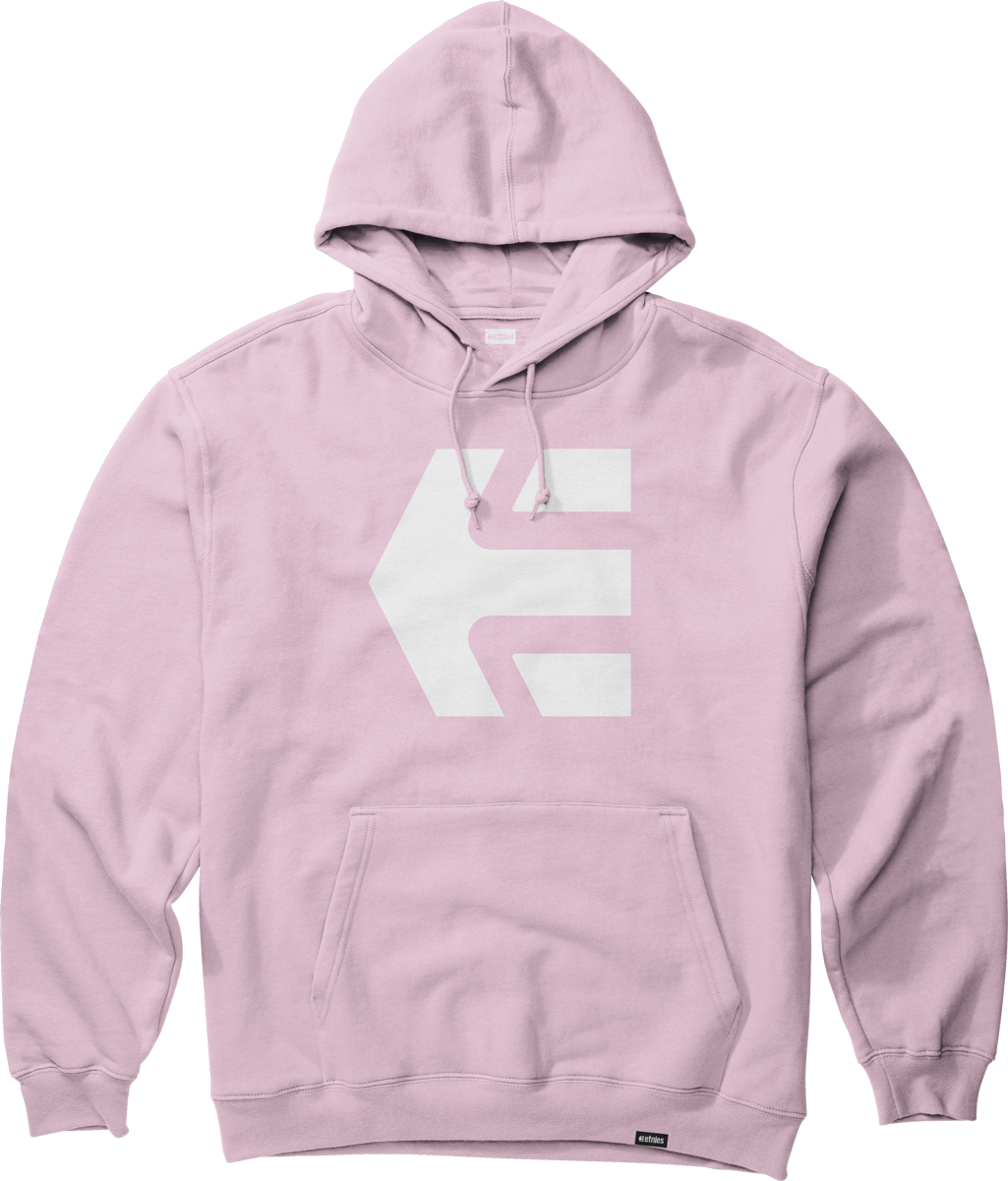 Etnies Mens Classic Icon Pullover Pink Hoodie