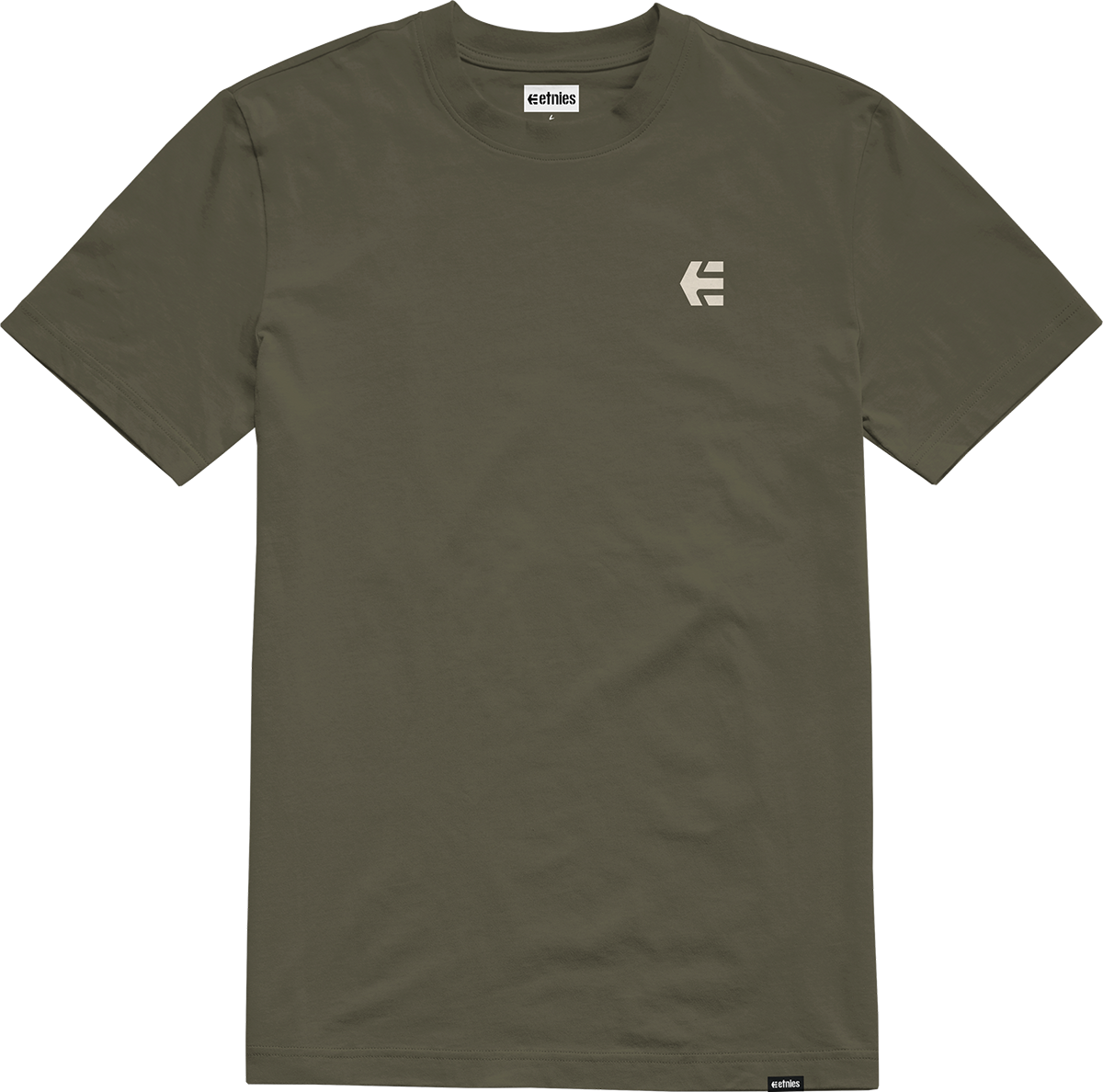 Etnies Mens Team Embroidery Tee Olive T-Shirt