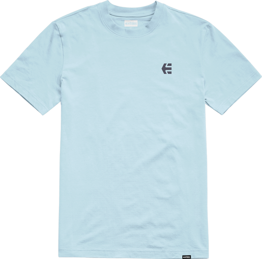Etnies Mens Team Embroidery Tee Light Blue T-Shirt